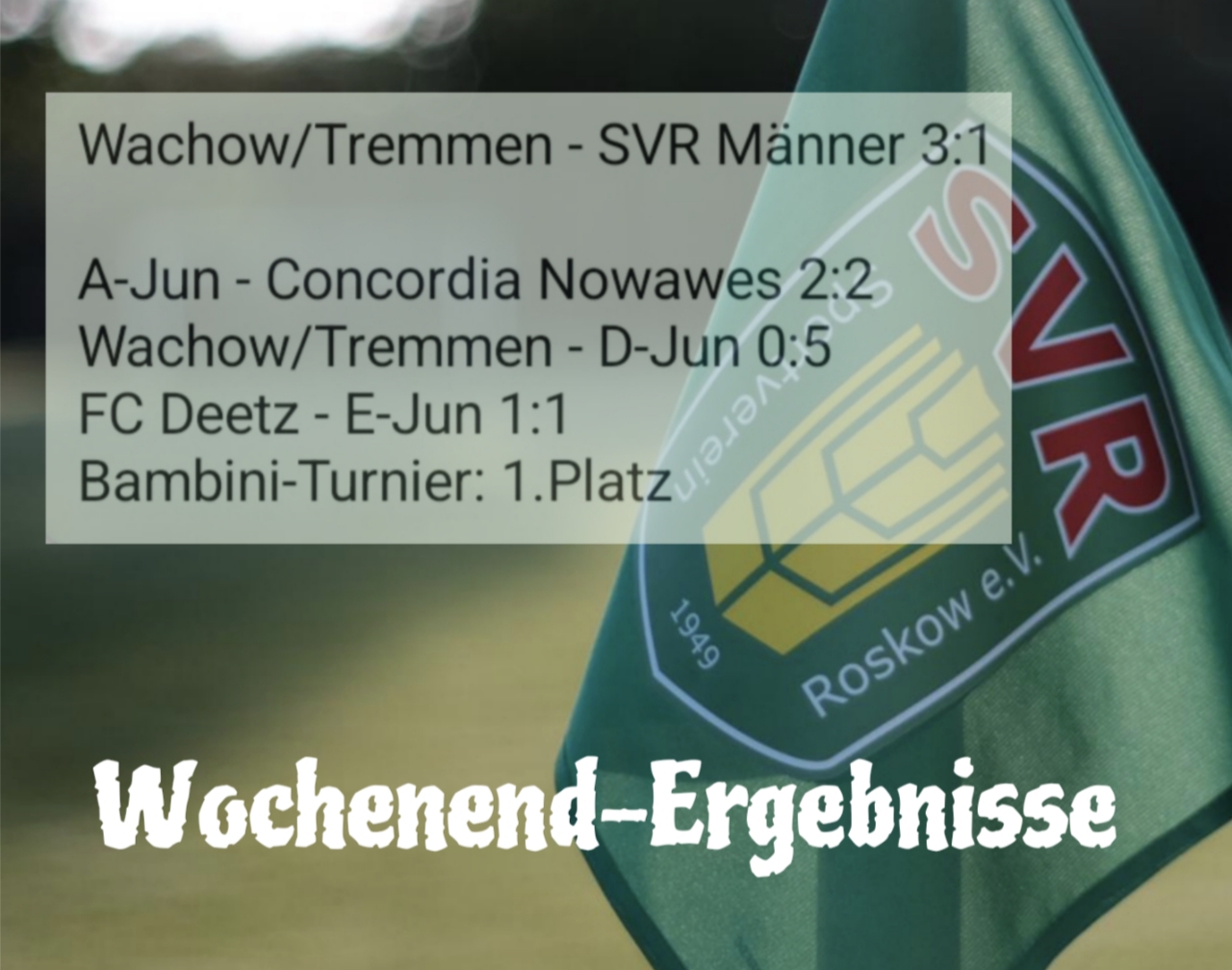 Die SVR-Ergebnisse im Überblick